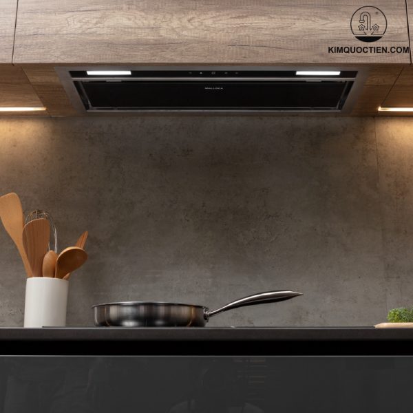 Máy hút mùi MALLOCA MH 750BI được thiết kế theo kiểu lắp đặt âm tủ giúp tối ưu không gian bếp