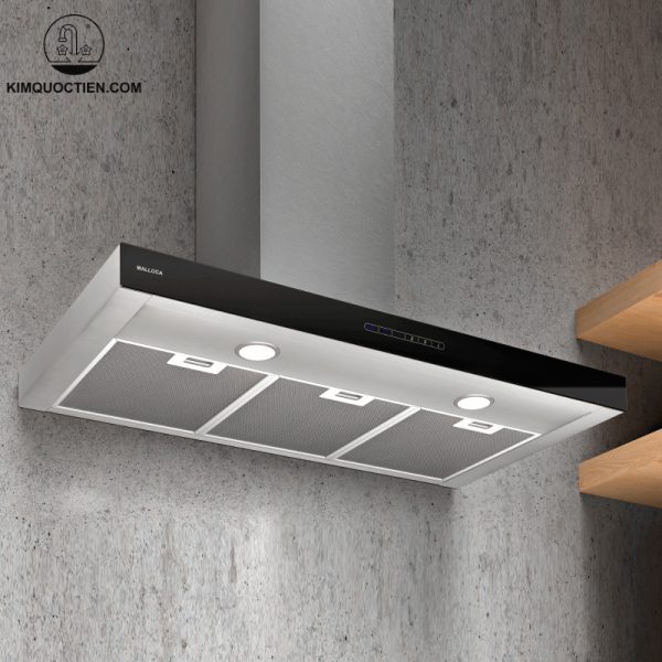 Máy hút mùi MALLOCA MIN F-205 áp tường sở hữu bảng điều khiển cảm ứng cho 4 tốc độ hút