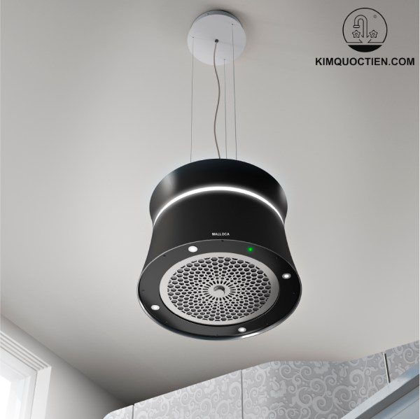 Máy hút mùi độc lập với thiết kế sang trọng tạo điểm nhấn cho không gian bếp hiện đại