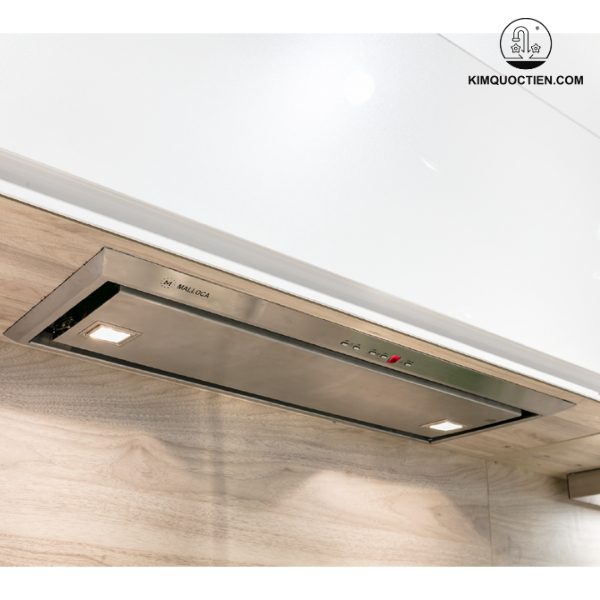 Máy hút mùi Malloca VISSO K7205 với hệ thống lọc kép than hoạt tính và ống thoát khí, cùng công suất hút mạnh mẽ, lưới lọc nhôm dễ vệ sinh và chế độ hẹn giờ, mang đến không gian bếp trong lành, an toàn và tiện lợi.