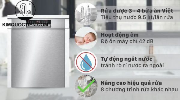 Máy Rửa Chén BOSCH HMH.SMU6ECS57E