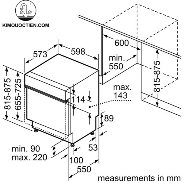 Máy Rửa Chén Bosch SMI4ECS14E