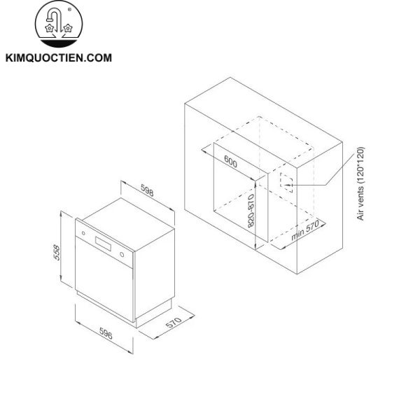 Máy Rửa Chén MALLOCA MDW14-S08SI