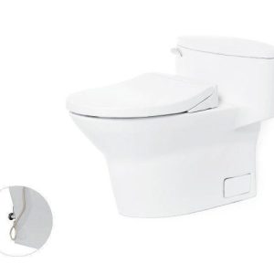 Bồn Cầu TOTO MS904E2#XW 1 Khối Nắp Rửa Cơ TCW07S