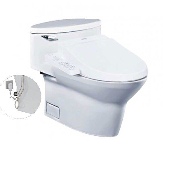 Bồn Cầu Điện Tử TOTO MS904W7#XW Kèm Nắp Rửa Điện Tử WASHLET Dòng C2 - TCF6631A (220V)