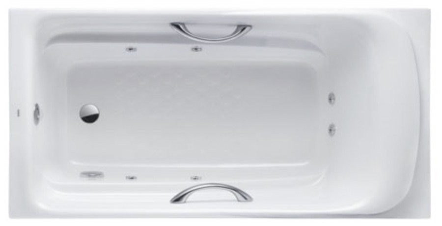 Bồn Tắm TOTO PPYK1760ZRHPE#P/DB501R-2B Ngọc Trai, Massage, Có Tay Vịn