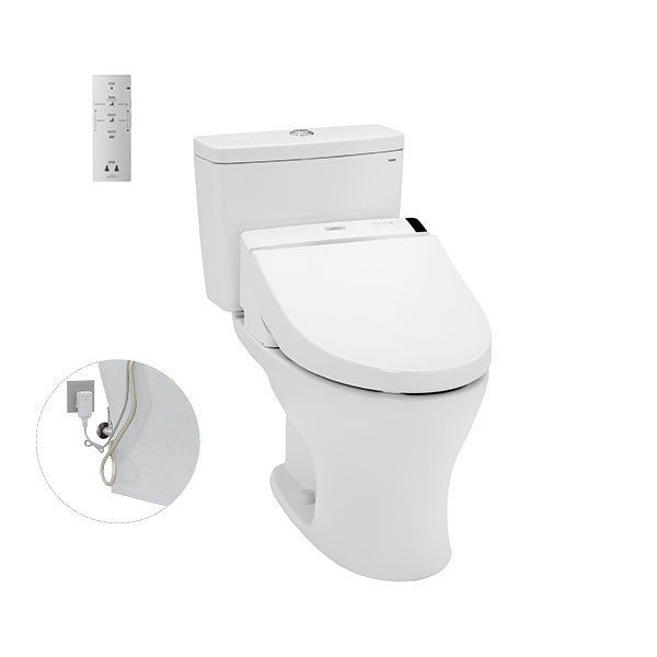 Bồn Cầu Điện Tử TOTO CS735DW6#XW Kèm Nắp Rửa Điện Tử WASHLET Dòng C5 - TCF6531Z (220V)