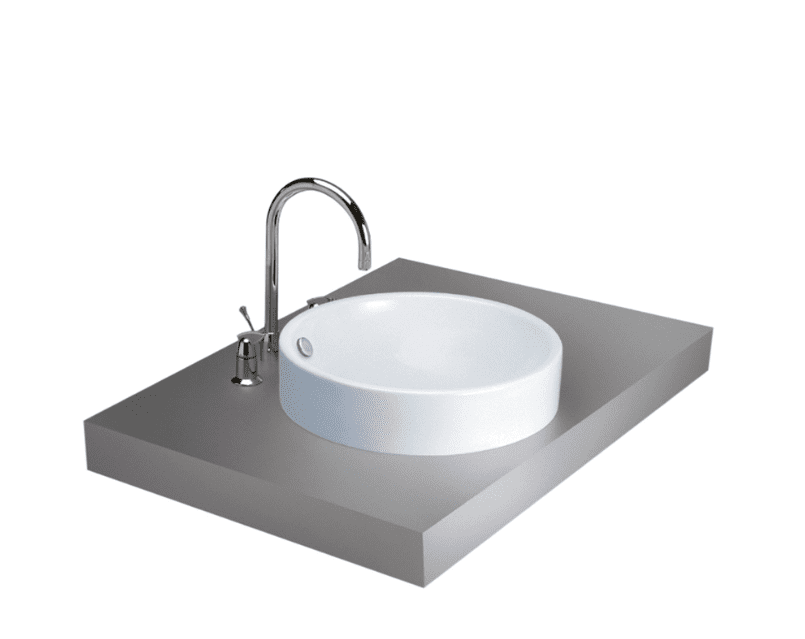 Chậu Rửa Lavabo COTTO C00027 Đặt Bàn Kháng Khuẩn