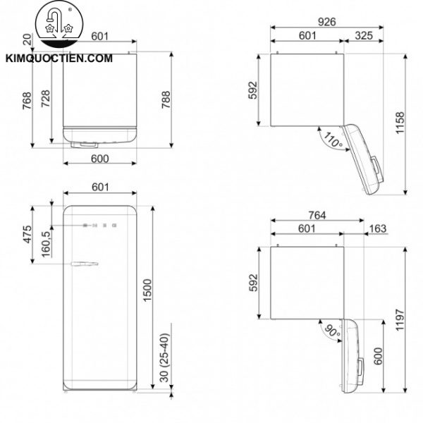 Tủ lạnh Smeg FAB28RRD5