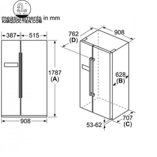tủ lạnh Bosch KGN56HIF0N