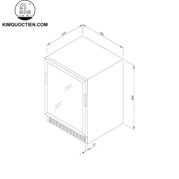 Tủ rượu vang Malloca MWC-46BG