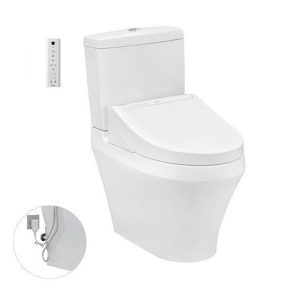 Bồn Cầu Điện Tử TOTO CS948DW14#XW Kèm Nắp Rửa Điện Tử WASHLET Dòng C5 - TCF24410AAA (220V)