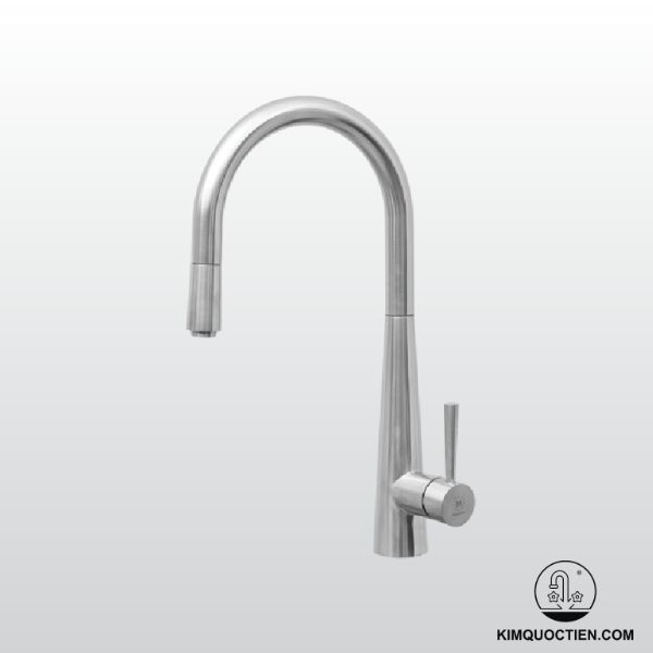 Vòi Chậu Rửa Chén MALLOCA K095-SS Nóng Lạnh Dây Rút