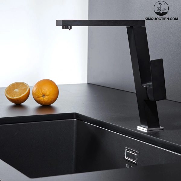 Vòi Chậu Rửa Chén MALLOCA K131BL Nóng Lạnh Màu Đen