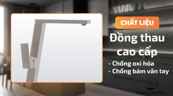 Vòi Chậu Rửa Chén MALLOCA K131CR Nóng Lạnh Màu Kem