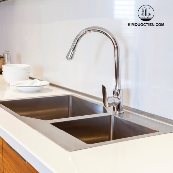 Vòi chậu rửa chén Malloca K279N nóng lạnh