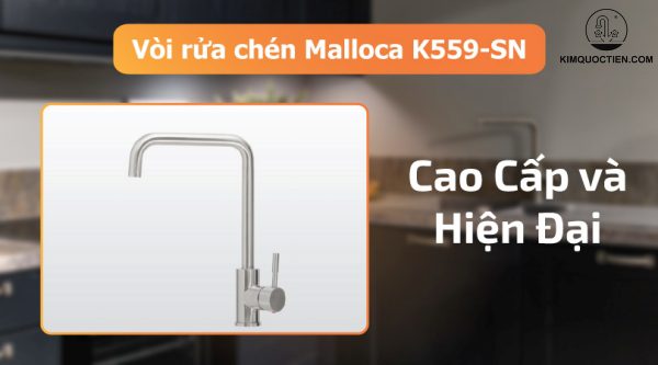 Vòi Chậu Rửa Chén MALLOCA K559-SN Nóng Lạnh