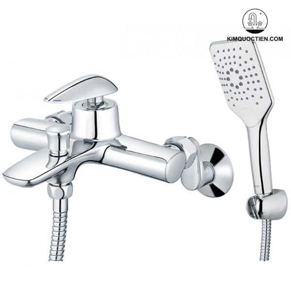 Vòi sen CAESAR S813C nóng lạnh, thiết kế sang trọng, chất liệu đồng nguyên chất, lõi trộn sứ Ceramic, an toàn và bền bỉ.