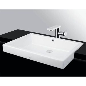 Chậu Rửa Mặt Lavabo TOTO LW646JW/F#W Bán Âm Bàn