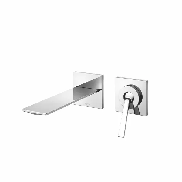 Vòi Lavabo TOTO TLP02309B#PN Gật Gù Nóng Lạnh Gắn Tường ZL (2 Lỗ)