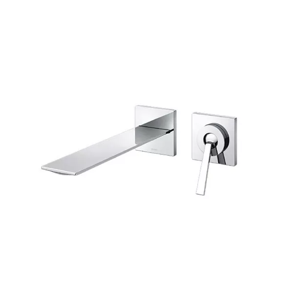 Vòi Lavabo TOTO TLP02310B#BN Gật Gù Nóng Lạnh Gắn Tường ZL (2 Lỗ)