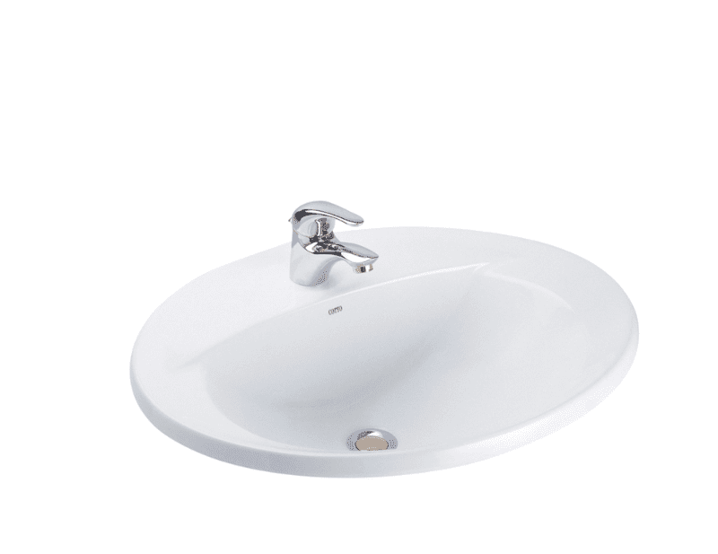 Chậu Rửa Lavabo COTTO C02607 Serena Dương Vành Kháng Khuẩn
