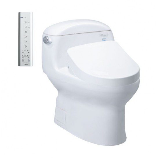 Bồn Cầu Điện Tử TOTO MS914CRW12#XW Kèm Nắp Rửa Điện Tử WASHLET (Loại Giấu Dây) Dòng S7 - TCF4911EZ (220V)