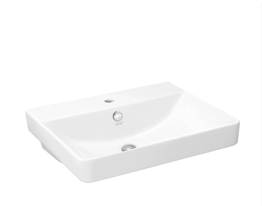 Chậu Rửa Lavabo COTTO C005907 Treo Tường Kháng Khuẩn