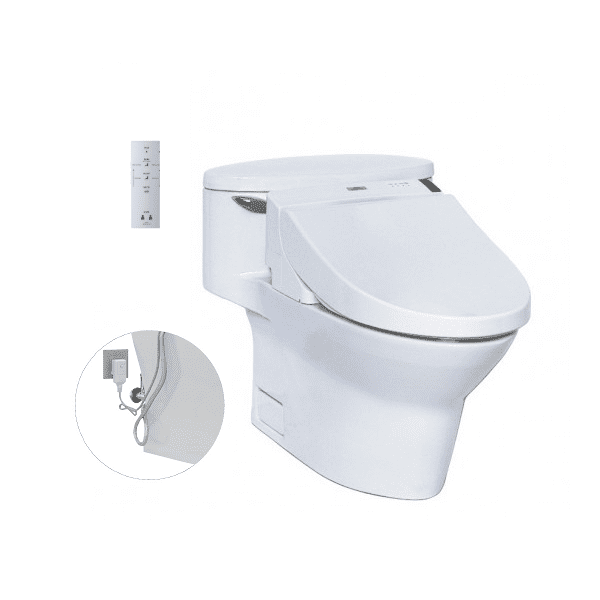 Bồn Cầu Điện Tử TOTO MS904W6#XW Kèm Nắp Rửa Điện Tử WASHLET Dòng C5 - TCF6531Z (220V)
