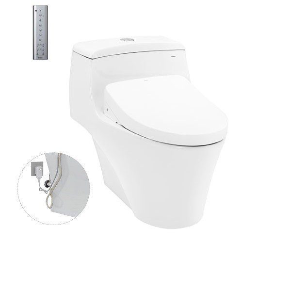 Bồn Cầu Điện Tử TOTO CW823RAW11#W/T53P100VR Kèm Nắp Rửa Điện Tử WASHLET Dòng S7 - TCF4911Z (220V)