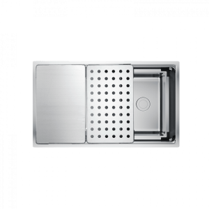 Chậu Rửa Chén KONOX KN7644SU Dekor Chống Xước 760mm Inox 1 Hộc