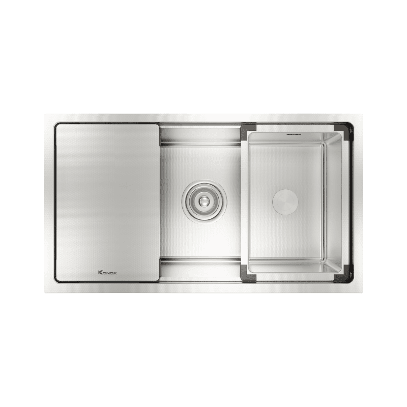 Chậu Rửa Chén KONOX KN8146SU Dekor Chống Xước Inox 1 Hộc