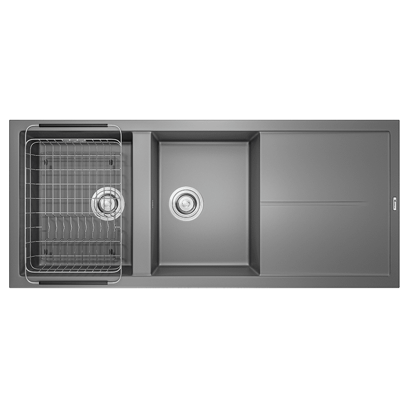 Chậu Rửa Chén KONOX LIVELLO 1160 Grey Màu Xám