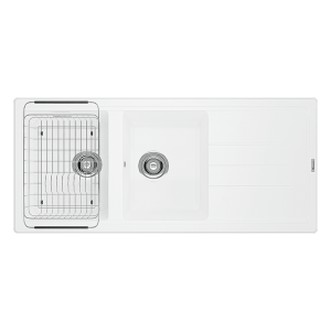 Chậu Rửa Chén KONOX PHOENIX 1160 White Silver Màu Trắng