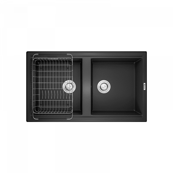 Chậu Rửa Chén KONOX PHOENIX 860 Black 2 Hộc Màu Đen