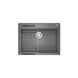 Chậu Rửa Chén KONOX Ruvita 680 Grey Đá Granite 1 Hộc 680mm