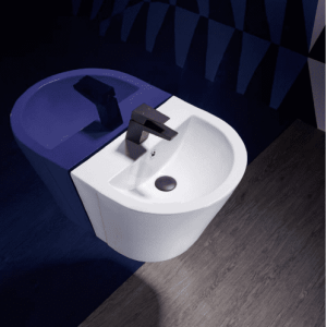 Chậu Rửa Lavabo BELLO BB - 400604 Treo Tường Liền Chân