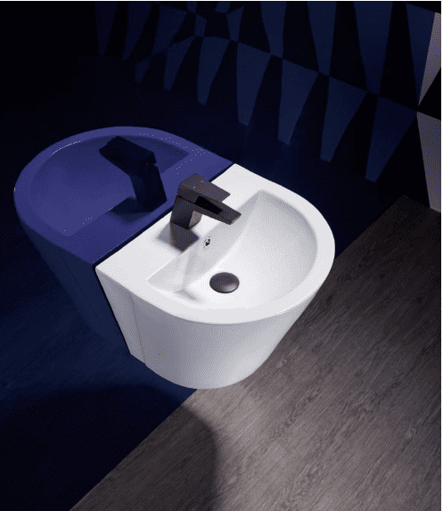 Chậu Rửa Lavabo BELLO BB - 400604 Treo Tường Liền Chân