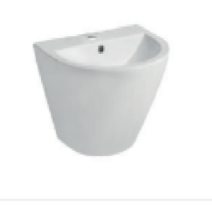 Chậu Rửa Lavabo BELLO BB - 800603 Treo Tường Liền Chân