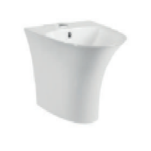 Chậu Rửa Lavabo BELLO BB - 800601 Treo Tường Liền Chân