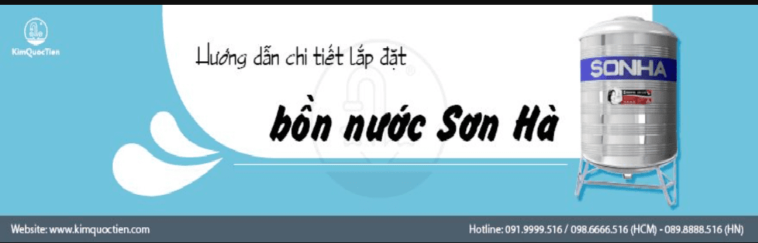 Hướng dẫn lắp đặt bồn nước Sơn Hà