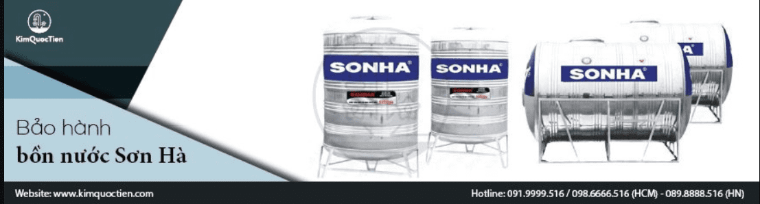 Chính sách bảo hành bồn nước Sơn Hà chính hãng