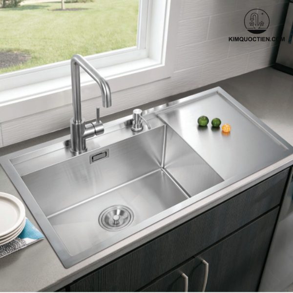 Chậu rửa chén BELLO BL-C350 1 hộc có thiết kế ấn tượng, mang đến sự sang trọng cho không gian bếp nhà bạn