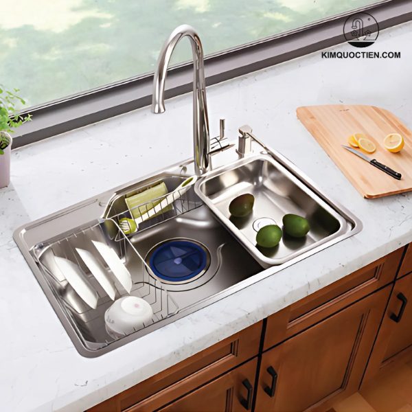 Với chất liệu inox 304 cao cấp, chậu rửa chén BELLO BL-C400 1 hộc có độ bền vượt trội và an toàn khi sử dụng