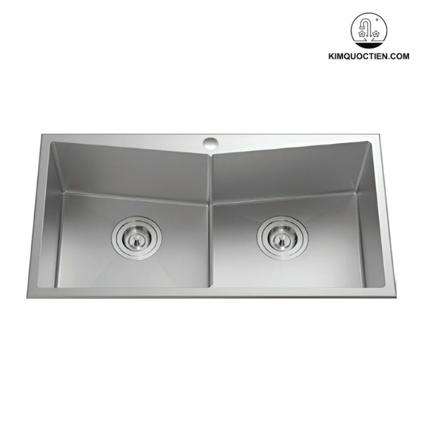 Chất liệu inox 304 cao cấp trên chậu rửa chén Bello BL-C510 2 hộc giúp sản phẩm bền bỉ và an toàn trong quá trình sử dụng