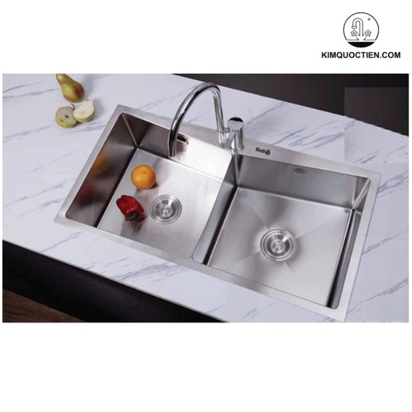Chậu rửa chén Bello BL-C510 2 hộc sở hữu thiết kế ấn tượng, mang đến cảm giác sang trọng cho không gian bếp