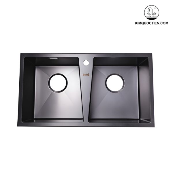 Chậu rửa chén Bello BL-C570 2 hộc màu đen có thiết kế ấn tượng, giúp không gian bếp trở nên hiện đại và sang trọng