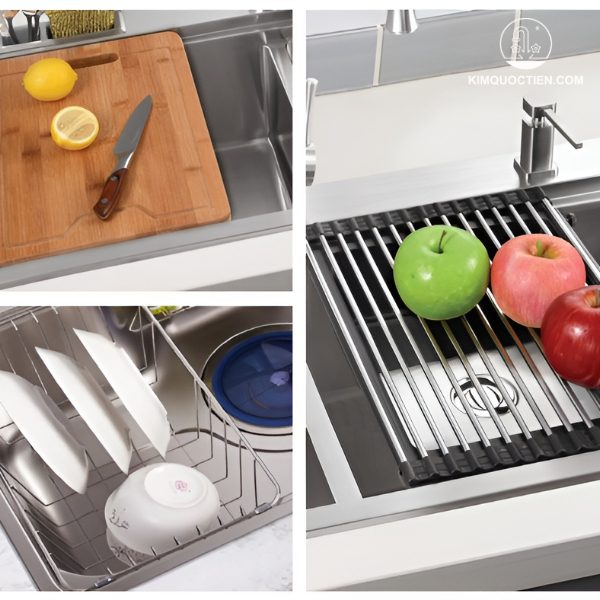 Chậu rửa bát BELLO BL-C580 đảm bảo an toàn vệ sinh vì được làm từ chất liệu inox 304 cao cấp