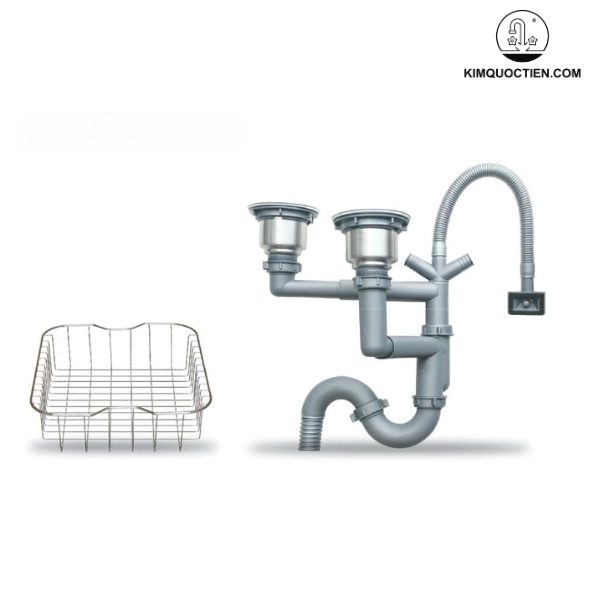 Chậu được trang bị kèm một rổ kim loại chắc chắn, tiện lợi trong quá trình sử dụng