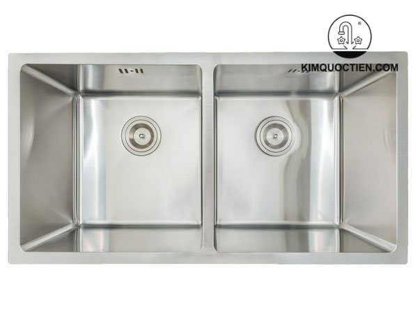 Chậu Rửa Chén KONOX CUBE 7544DU 2 Hộc phong cách vuông vắn, hiện đại và khỏe khoắn